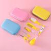 Набор инструментов для ухода за детскими ногтями, портативные товары для здоровья ребенка, набор щеток для ухода, 8 шт./набор, с сумкой для хранения