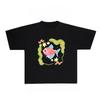Cute Fish Graphic Print Autumn Pure Cotton Men's and Women's T-shirt Short Sleeve Street Fashion Trend Clothing Kawaii Kpop Y2k