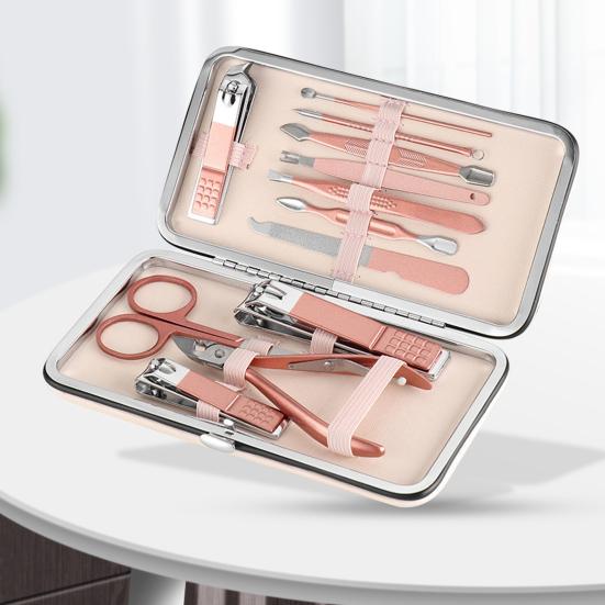 Yousheng 1 набор цвета розового золота маникюрные кусачки гигиенические из искусственной кожи для ногтей на ногах и руках маникюрный набор педикюрные принадлежности