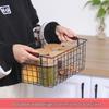 Скандинавская корзина для хранения из железа для одежды, ванной комнаты и кухни