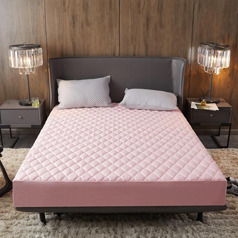 Водонепроницаемый стеганый наматрасник, воздухопроницаемый защитный чехол для кровати, наматрасник Queen, не включая наволочку, простыню с тиснением