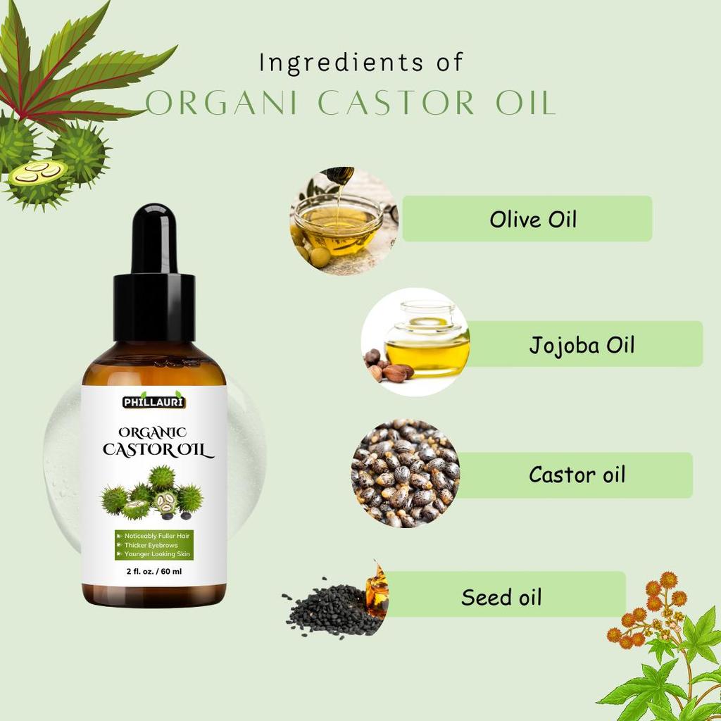 Organic Castor Oil Conditioner Repair Damage Smoothing Hair Oil Hair Treatment Oil Hair, Pack Of 2