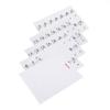 Removable 88 Keys Piano Electronic Keyboard Note White Keys Stickers Labels(Transparent)