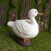 Duck Ornament Magnetic Key Holder Resin Duck Goose Key Holders for Home Office Decor Cute Figurines with Magnetic Tool Racks