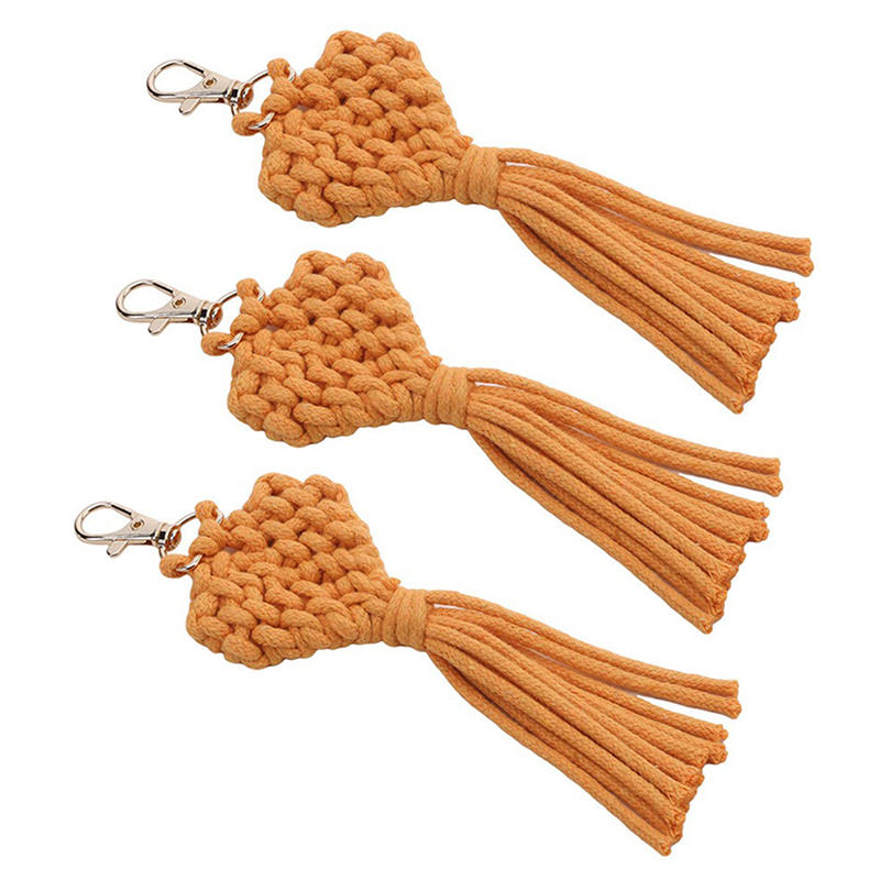 3 шт. подвеска с кисточками модный плетеный брелок ручной работы ювелирные аксессуары довольно прочный милый вязаный брелок