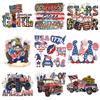 July Fourth Heat-Adhesive Clothing Patches T-Shirt Clothes Stickers Diy Hoodies Heat Press Appliqued Iron-On Transfer