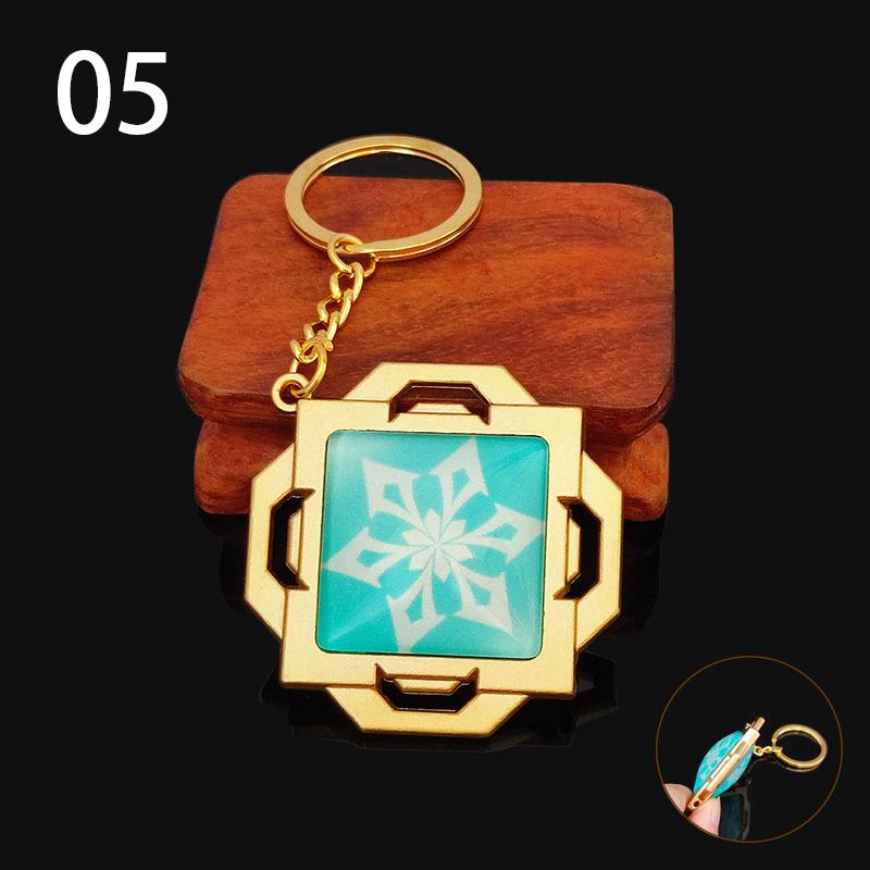 1 шт. Vision Lnazuma Eye Of Original God игрушка брелок светящийся брелок игра Genshin Impact 7 Element Weapons Ganyu