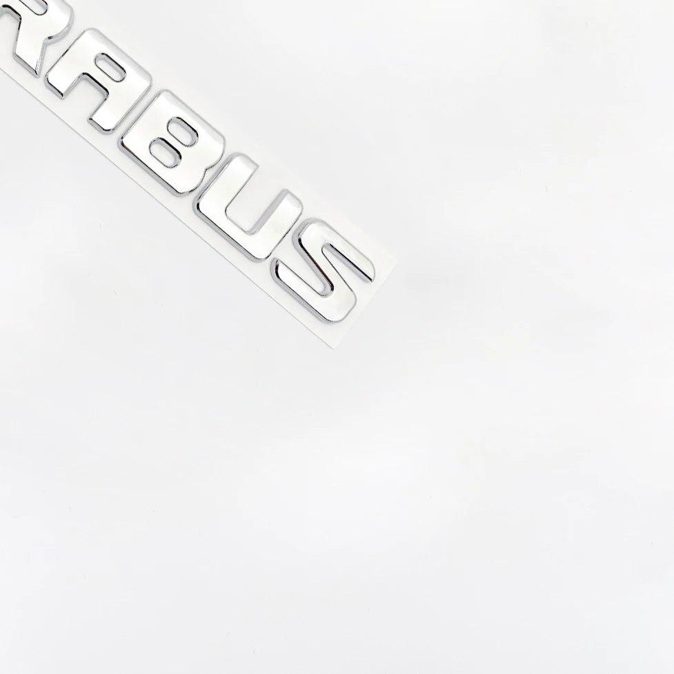 Для Mercedes Benz Brabus C W203 W204 W205 Coupe, значок на багажник автомобиля, логотип, наклейка с буквами B20 B30 D30 450 650, эмблема ABS, хром, серебро