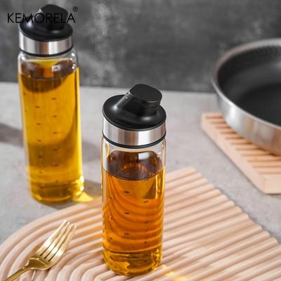 KEMORELA 1/3 шт. Бутылка для масла Оливковое масло Стеклянный лекиф Диспенсер Без капель Автоматическое открытие и закрытие Бутылка для приправ Бутылка