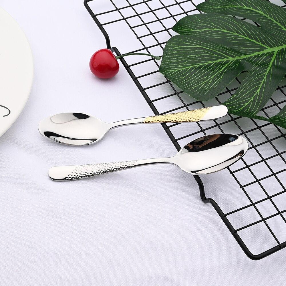 4Pcs Luxurious Flatware Cutlery Set Gold Tableware 18/10 Stainless Steel Mirror Polished Dinnerware Fork Spoon Knife Western Dinner Set