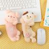 Милый мультяшный дизайн панды, коровы, свиньи, плюшевая подставка для запястья для комфорта на офисном столе