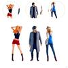 3 шт. 1:64 Расписные Фигурки Людей Диорама Фигурка Персонажа Мини Женщины Мужчины