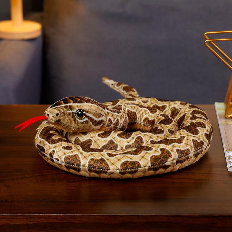 Simulation Snake Doll Realistic Python Constrictor Sleeping Child Boy Doll Plush Toy Birthday Gift