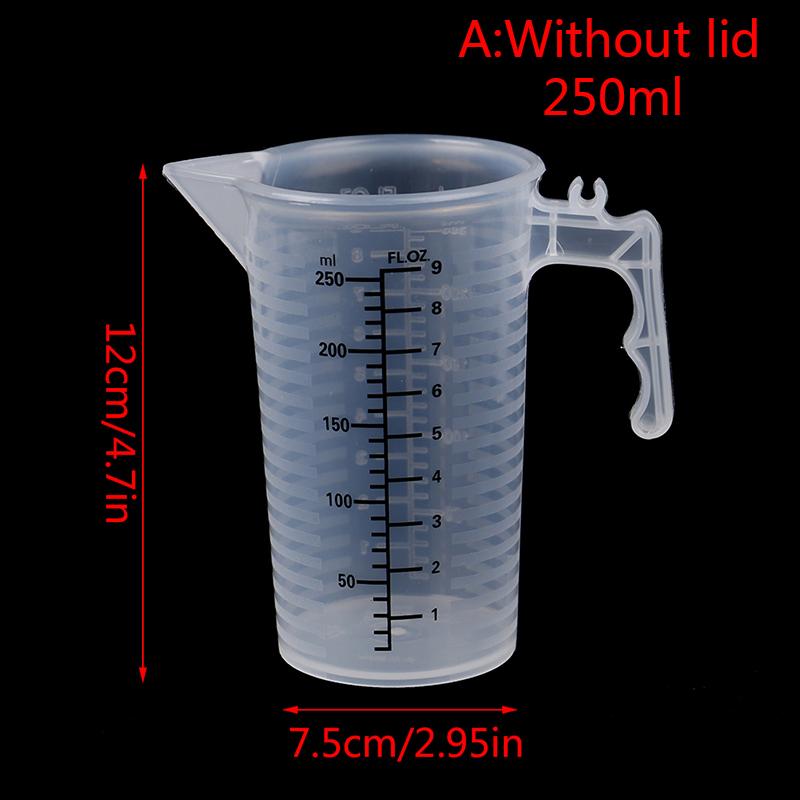 100/250/500 мл мерные стаканы кувшин прозрачный выпечка кухня мука вода с крышкой Sc