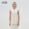 LESS Женская трикотажная майка без рукавов с круглым вырезом