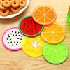 Modern Fruit Coaster Colorful Silicone Cup Drink Holder Mat Tableware Placemat