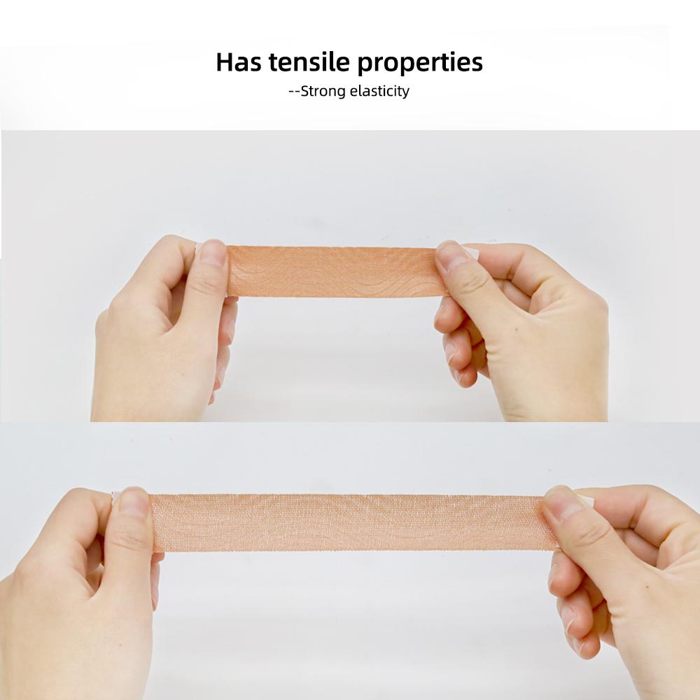 Кинезиологическая лента для лица, V-образной линии и шеи, лента для лифтинга и уменьшения морщин в области глаз, тон кожи, 2 рулона