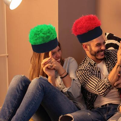 Новинка, поддельные волосы, козырек, шляпа для мужчин, регулируемая, шипы, парик, шляпа с козырьком