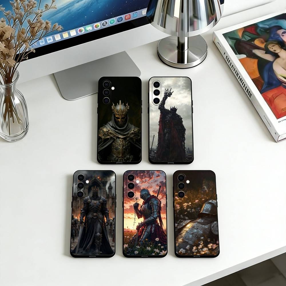Чехол для телефона Рыцарь Черный Силикон Мягкий Для Samsung Galaxy A73,A72,A71,A70,A53,A52,A51