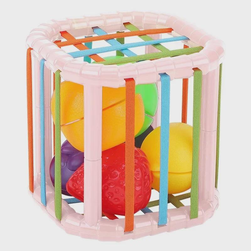 Игрушки-наполнители для фруктов Qie Qie Le Baby для раннего развития, для малышей 0-1 года, 6 месяцев+