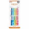 Шариковая гелевая ручка Zebra Sarasa Clip 0,5 мм, набор из 5 цветов N JJ15-5C-N