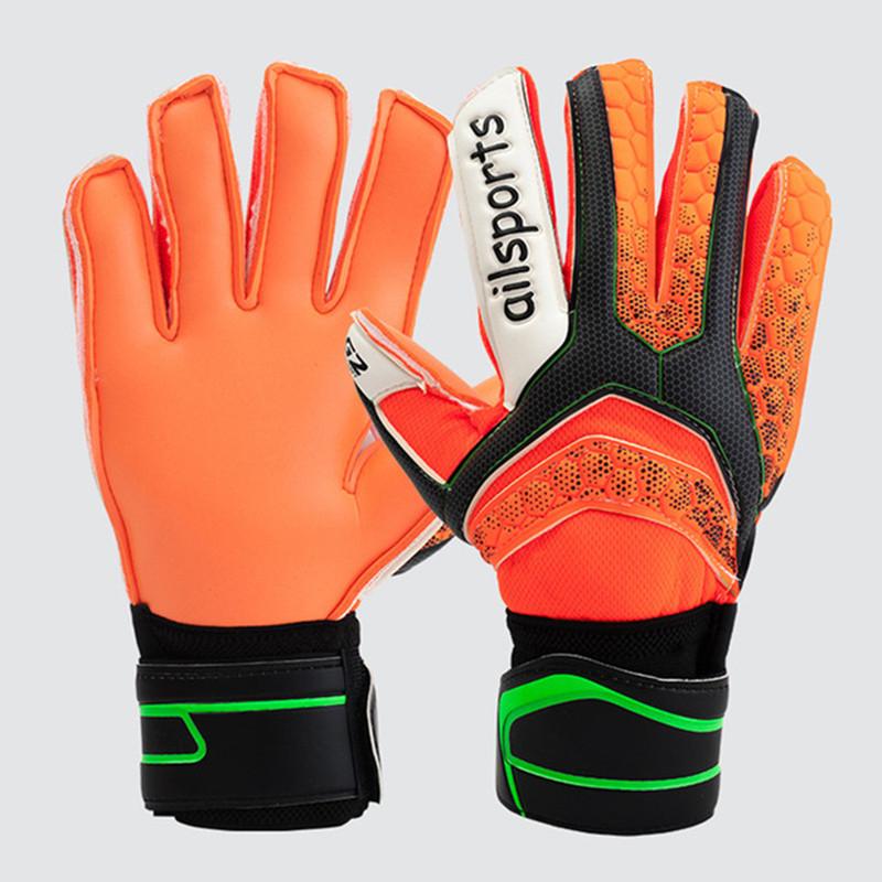 Kids Men Professional Soccer Goalkeeper Gloves Strong 5 Finger Save Protection Thicken Latex De Futebol Goalie Goal Keeper Glove