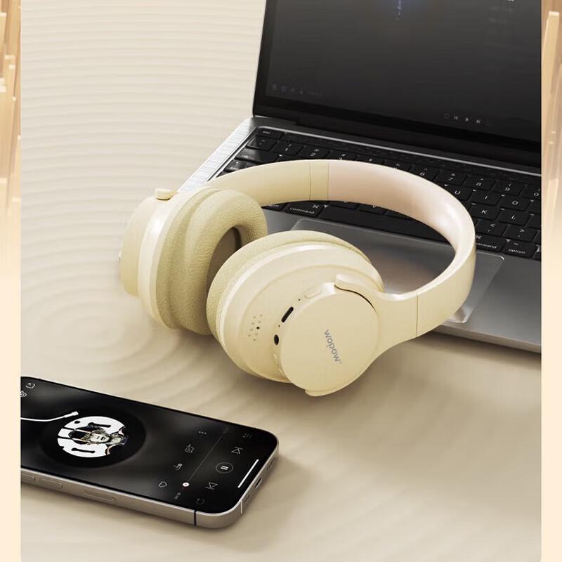 WOPOW BTS01 Наушники Bluetooth с активным шумоподавлением, накладные