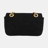 [Pre-Owned] GG Marmont Series Vintage Logo Chain Quilted Velvet Mini Crossbody Bag - Very Good #P6DIDQ