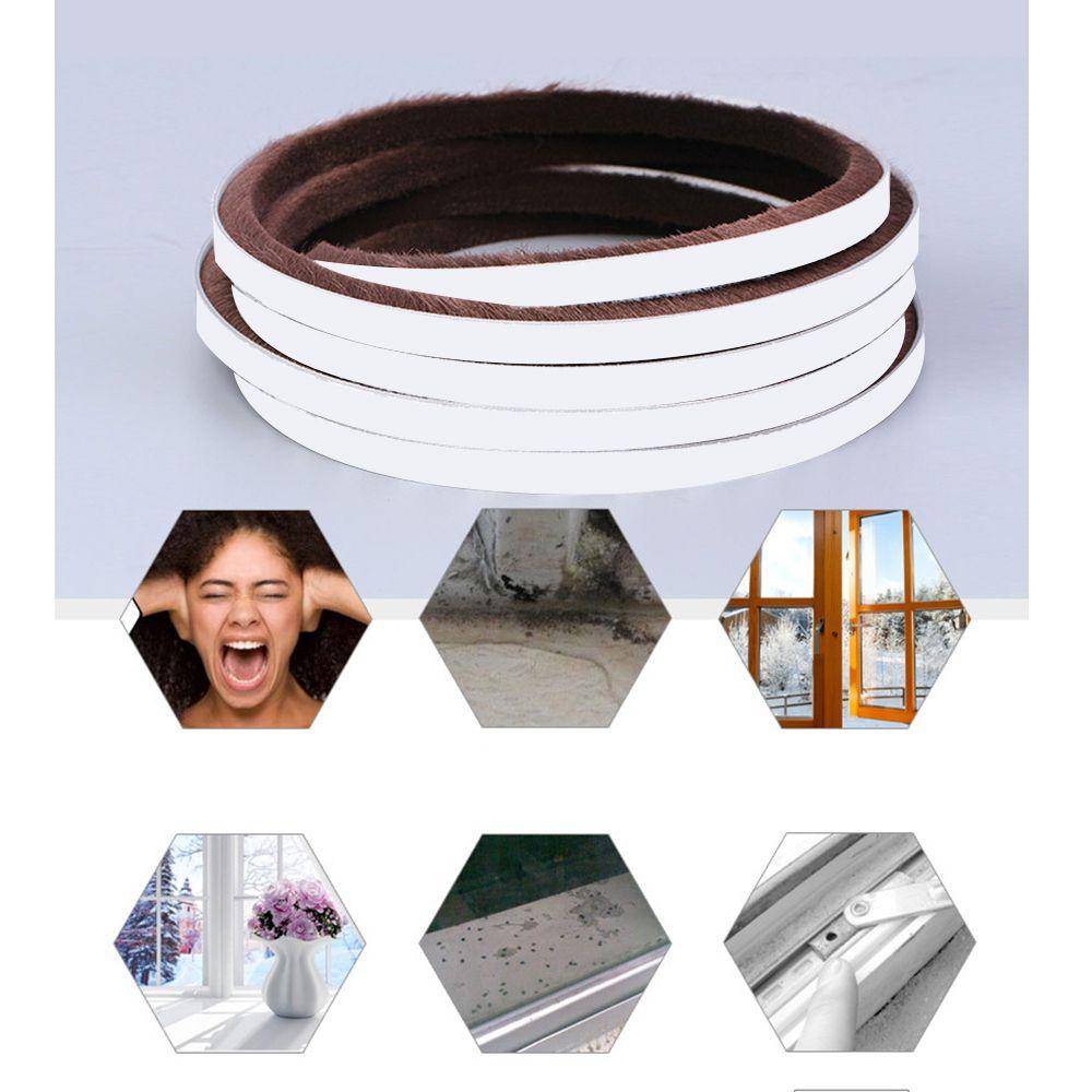 5M Wall Gadgets Door Strip Tape Self Adhesive Door and window seal Sealing Strip Pile Weatherstrip