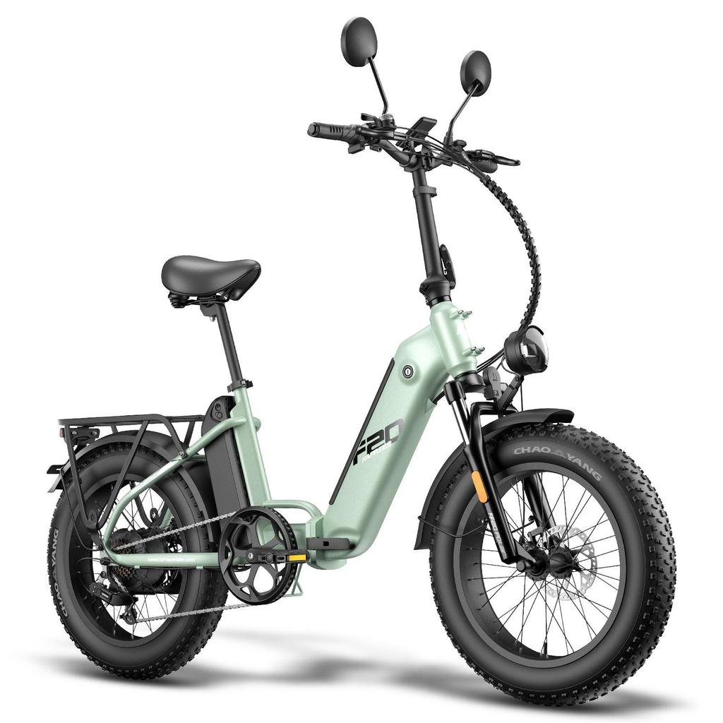 Fafrees FF20 Polar Сертификация L1e-B, 20-дюймовый складной электровелосипед на широких шинах, механические дисковые тормоза, 7 скоростей, максимальная грузоподъемность 150 кг.
