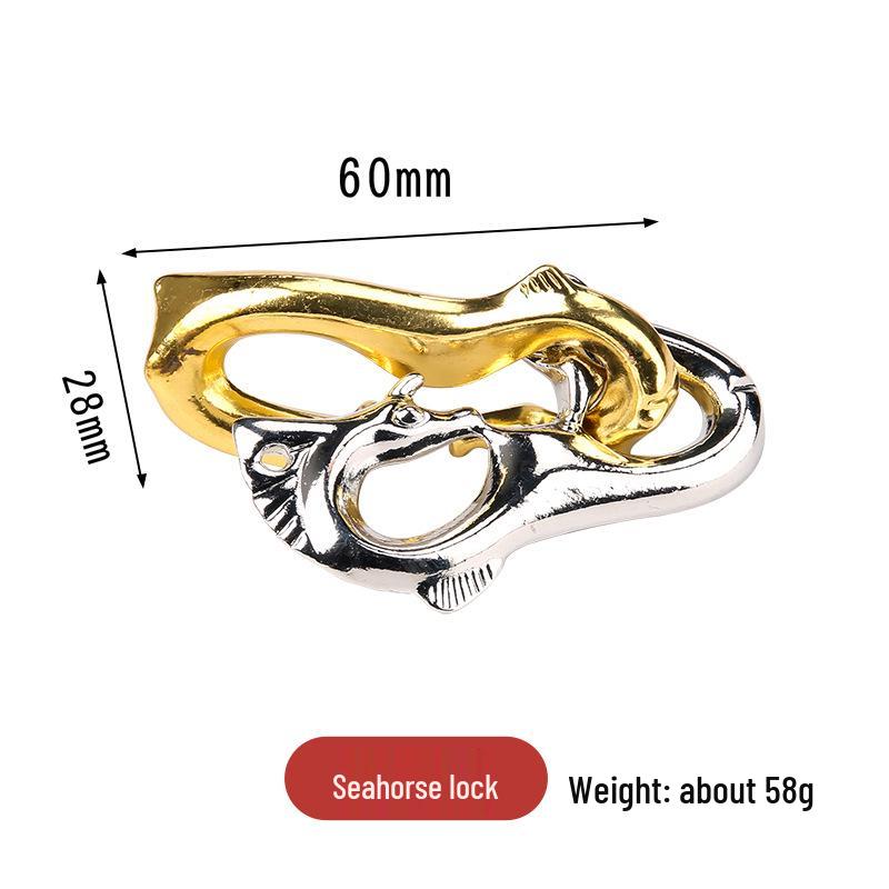 Замок Конгмин 9 звеньев IQ-пазл - Образовательная игрушка из цинкового сплава для взрослых и детей