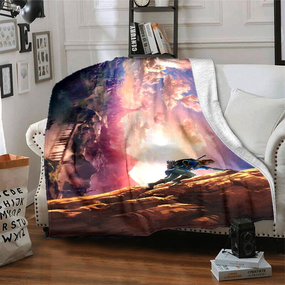 Journey Through Mountains Blanket Soft Throw Blanket For Home Bedroom Bed Sofa Travel Office Solid Christmas Blanket