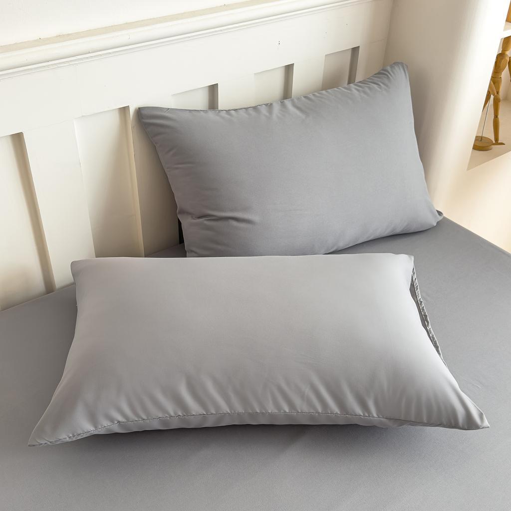 1 шт. 100% хлопок однотонная наволочка супермягкая и уютная приятная к коже машинная стирка наволочки 48x74/50x75см 2 размера дом