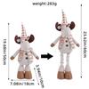 A Variety of Christmas Standing Telescopic Doll Hotel Window Christmas Snowman Elk Doll Decorative Ornaments