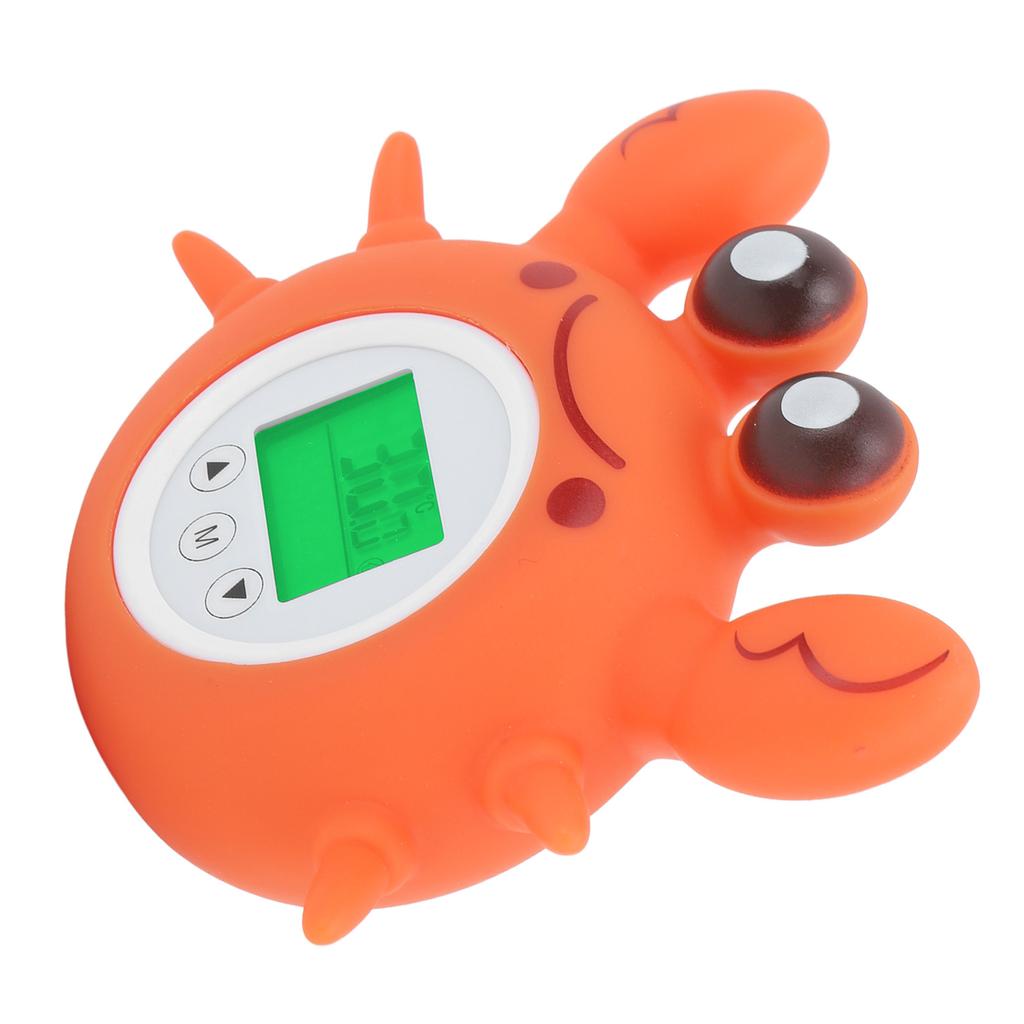 Crab Bath Thermometer Cartoon IPX7 Waterproof Digital Water Temperature Thermometer for Children