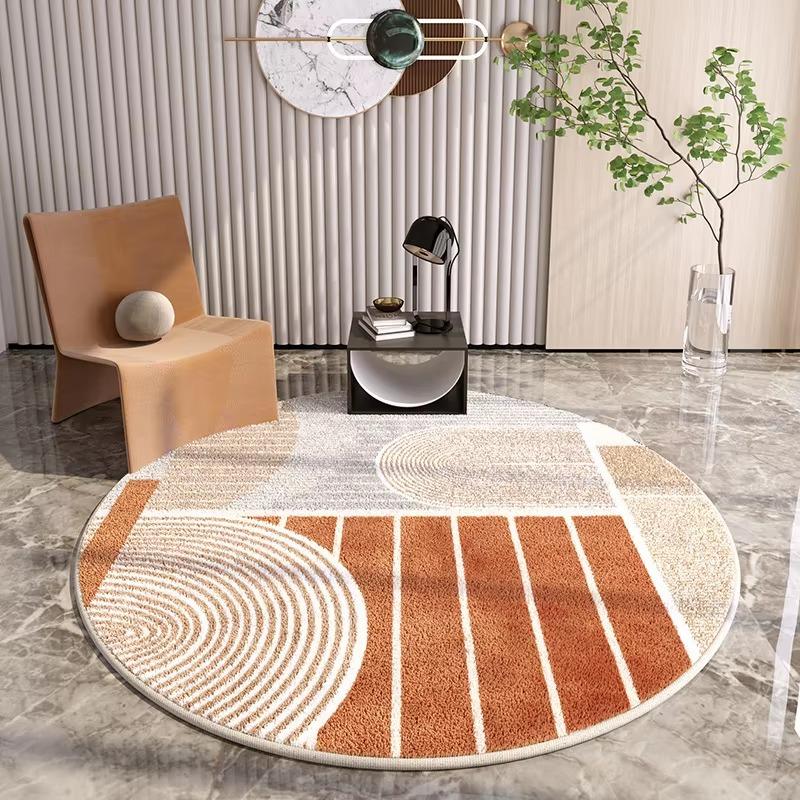 Modern Abstract Minimalist Rug Soft Cozy Non-Slip Machine Washable Carpet Simple Style for Office Study Living Room