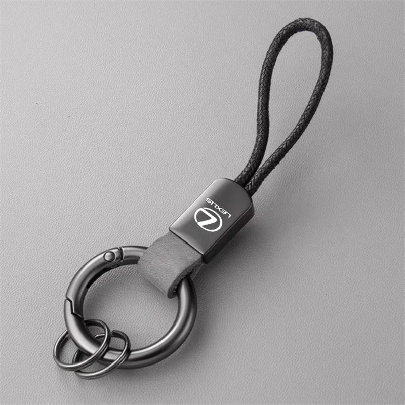 2026 Hot Interior Stickers Fashion Car Badge Keychain Keyring Leather Key Holder Accessories For Lexus IS250 IS300 RX330 RX350 G