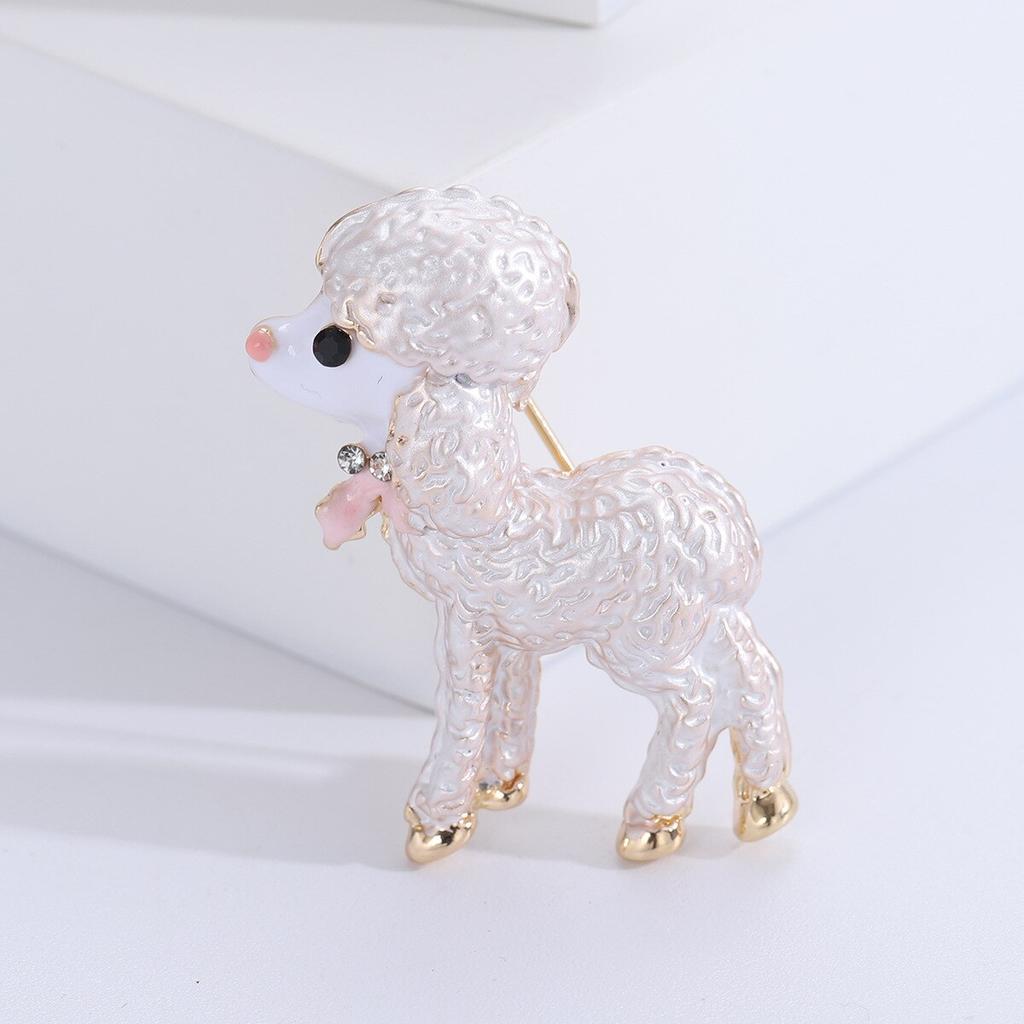 Blucome Милая булавка с мультяшными животными, изысканный жемчуг, милые броши с изображением овечки для девочек, аксессуары для рождественской вечеринки, подарочные ювелирные изделия