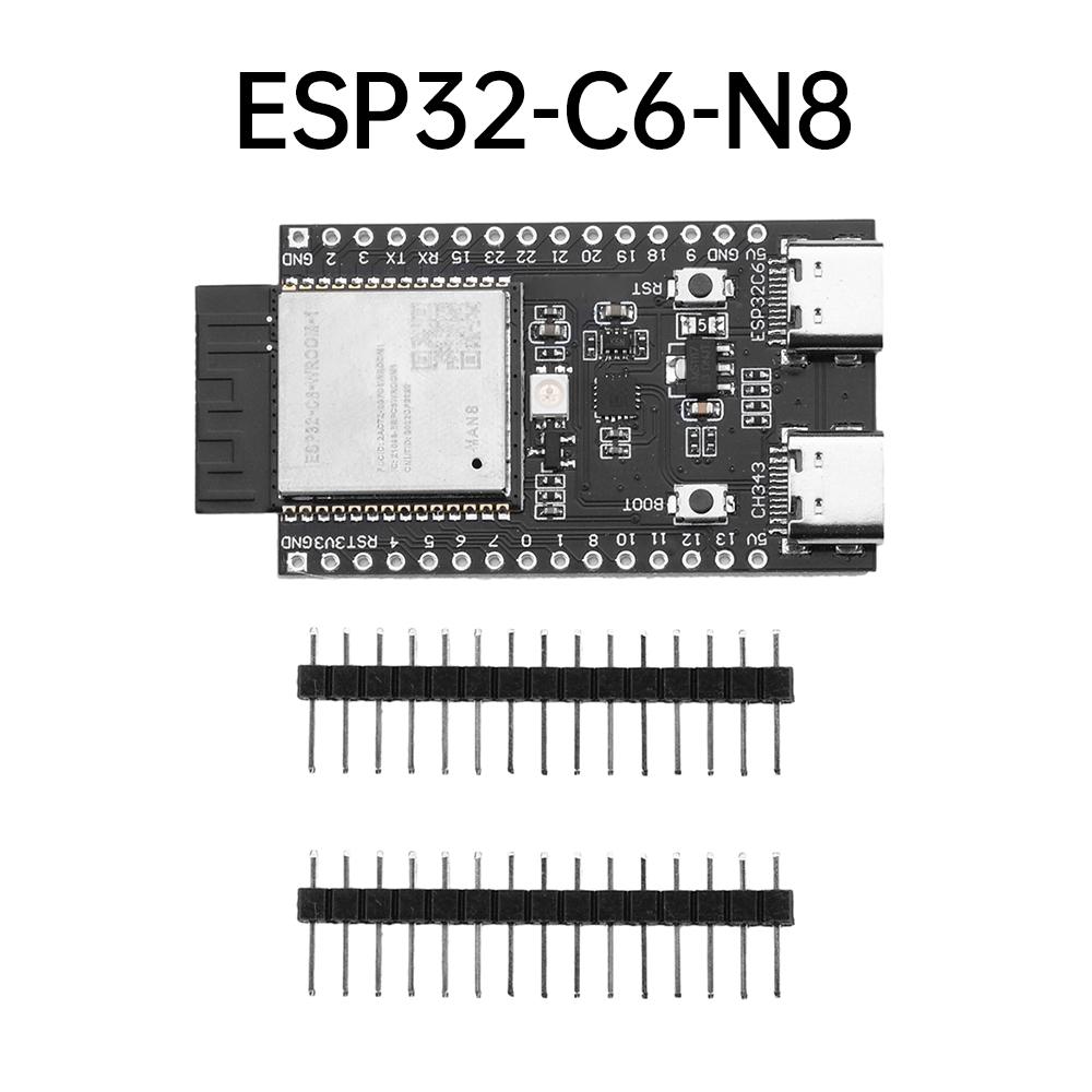 Плата разработки ESP32 C6 Модуль WiFi Bluetooth для Arduino Интернет вещей ESP32-C6-WROOM-1 TYPE-C 4 МБ 8 МБ 16 МБ Flash