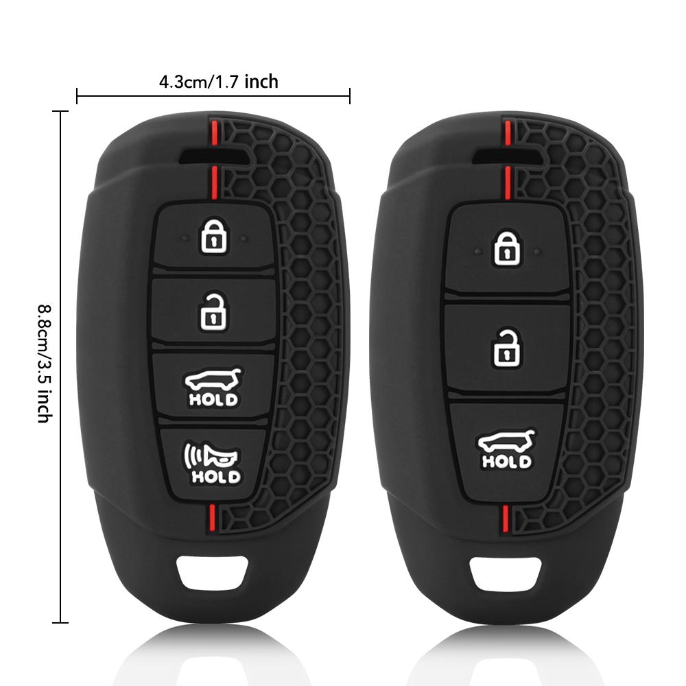 Силиконовый чехол для автомобильного брелока, чехол для брелока Hyundai I30 Ix35 KONA Encino Solaris Azera Grandeur Ig Accent Santa Fe Palisade