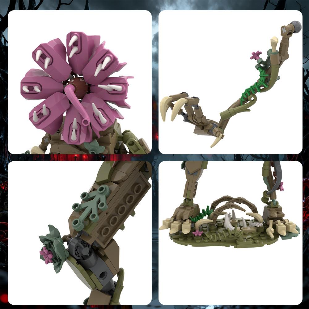 MOC Очень странные дела Демогоргон Модель Строительный блок Ужасы Огр Монстр с длинным языком Сборный Кирпичный Игрушка Подарки на Хэллоуин