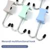 1 шт. Многофункциональный двойной крючок Крючок для школьной сумки Настольное съемное устройство для подвешивания мобильной сумки Крючок для сумки на боковую сторону стола Без перфорации Прочный крючок для сумки