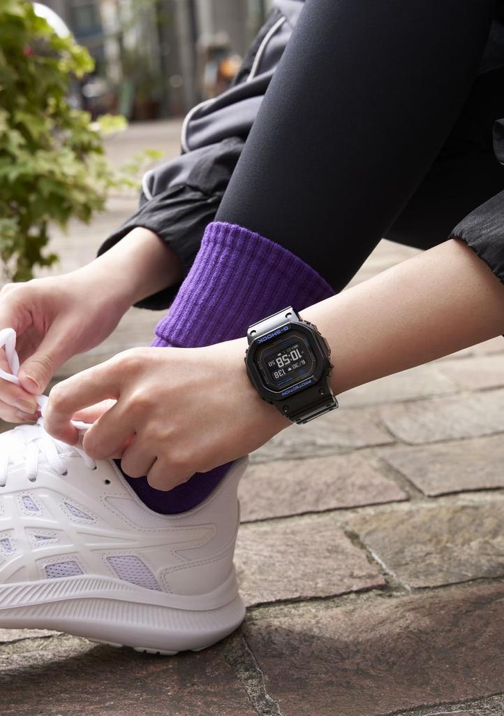 Watch Heart Rate Monitor with Bluetooth Black X Blue [Casio] G-Shock [] G-SQUAD DW-H5600-1A2JR Men's