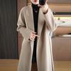100% Wool Women Coat MODERN NEW SAGA Autumn Wool Long Coat Handmade Pea Coat Winter Warm Wool Long Jacket Overcoat