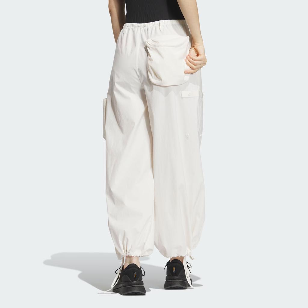 Adidas Тканые брюки Future Style, однотонные, с карманом-карго, свободные тканые спортивные брюки, женские брюки розового и белого цвета JD9901