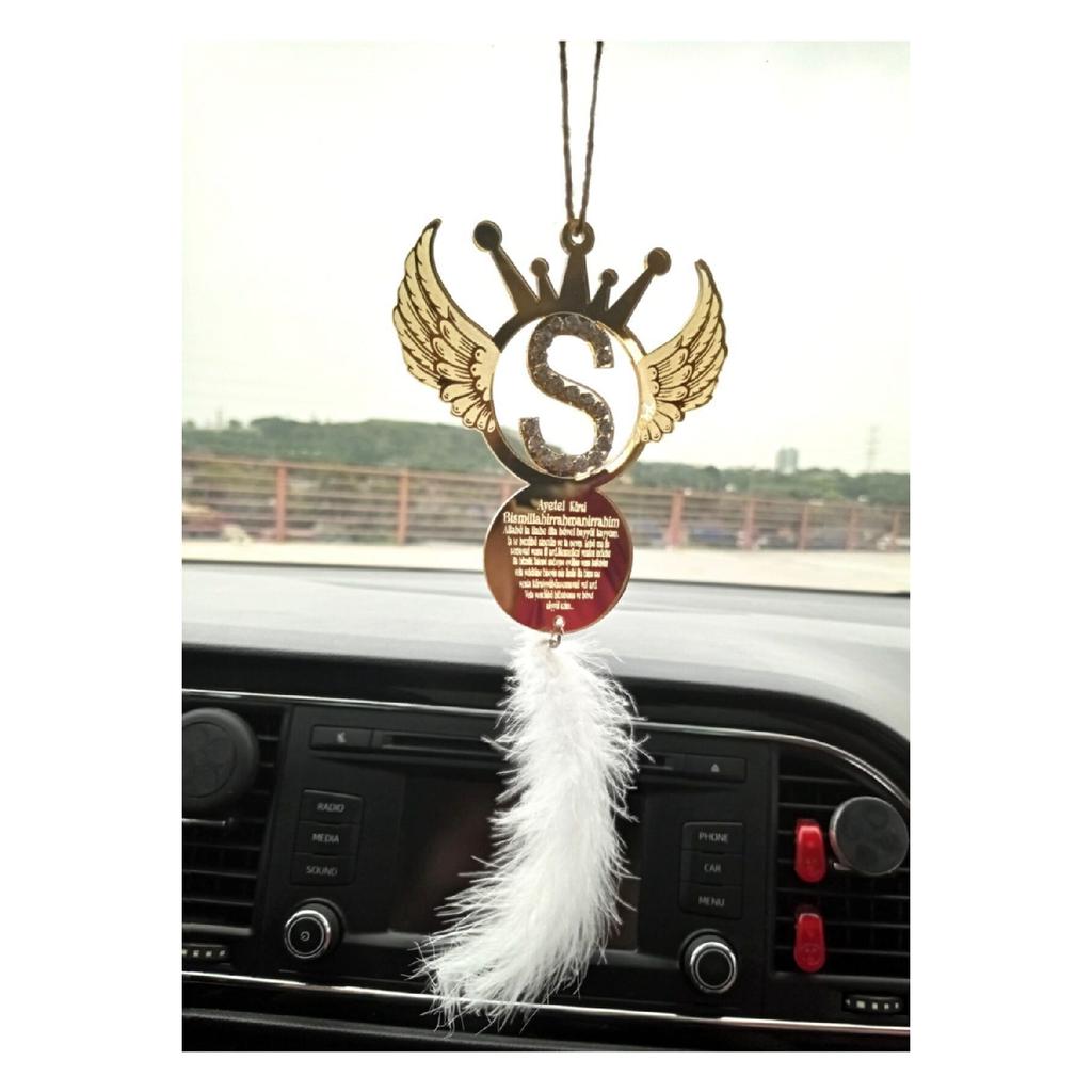 Дизайн Крылья Ангела Каменный Автомобиль Подарок Зеркало Заднего Вида Украшения Оргстекло