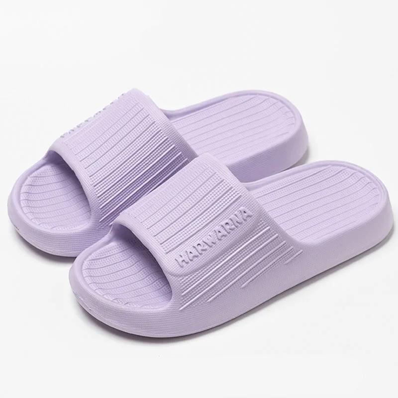 Fashion Thick Bottom Cloud Slippers Women Summer Comfort Soft Sole Platform Slides Woman 2025 Light Indoor Non-Slip Couple Slippers