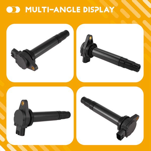 Катушка зажигания двигателя Nissan: Высоковольтный блок из черного пластика и металла