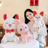 25 см плюшевая кукла кошка лиса кролик, милый котенок кролик лиса мягкие игрушки плюшевые игрушки, мягкие плюшевые игрушки подушки подарки для девочек