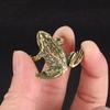 Solid Brass Lucky Rich Toads Frog Animal Statue Decor Tea Pet Bronze Ornaments Craft Collection NEW